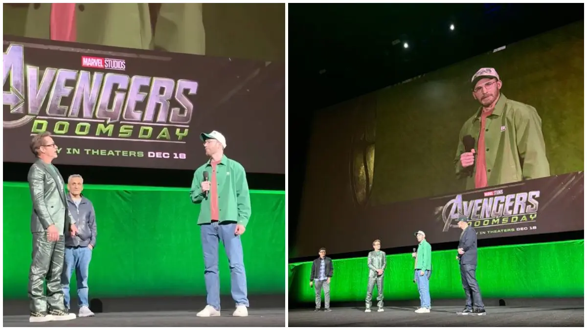 Potret pemeran Avengers di CinemaCon. (Foto : Akun X @MarvelStudios)