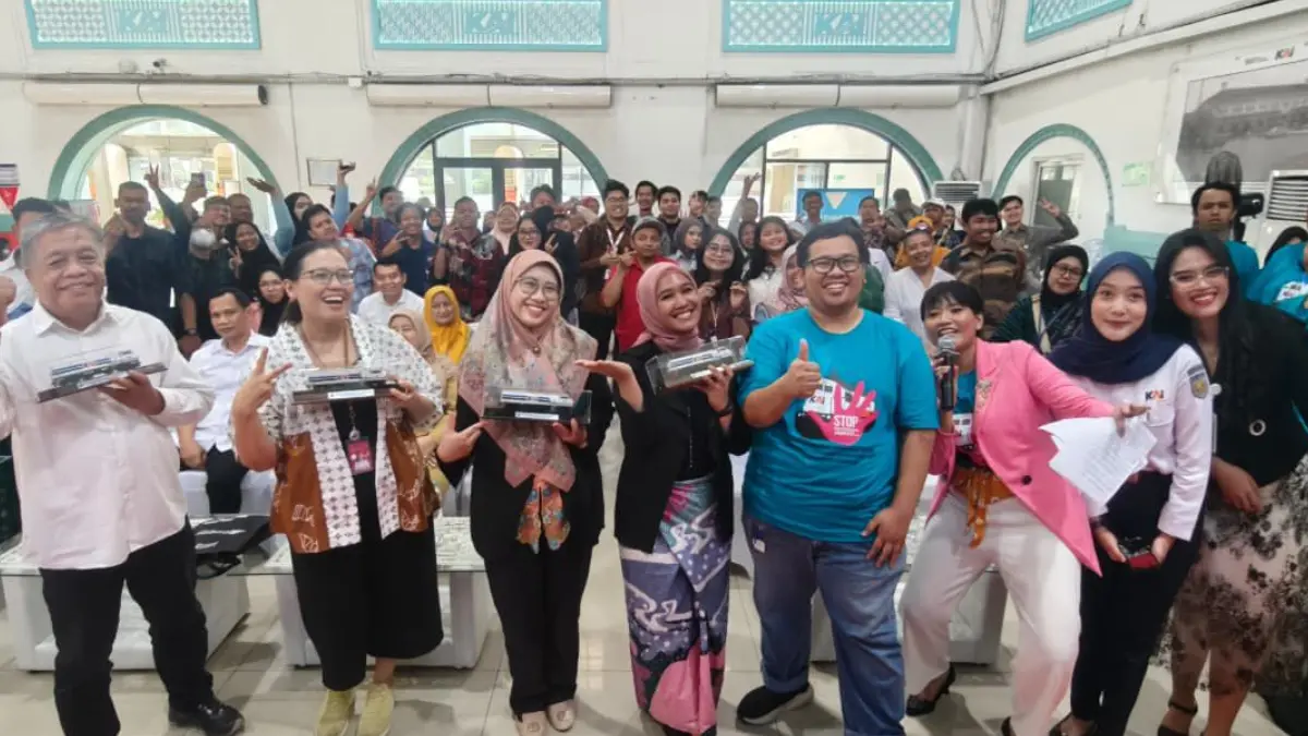 Sosialisasi pencegahan pelecehan pada Selasa, 21 April 2026. (Humas PT KAI Daop 1 Jakarta)