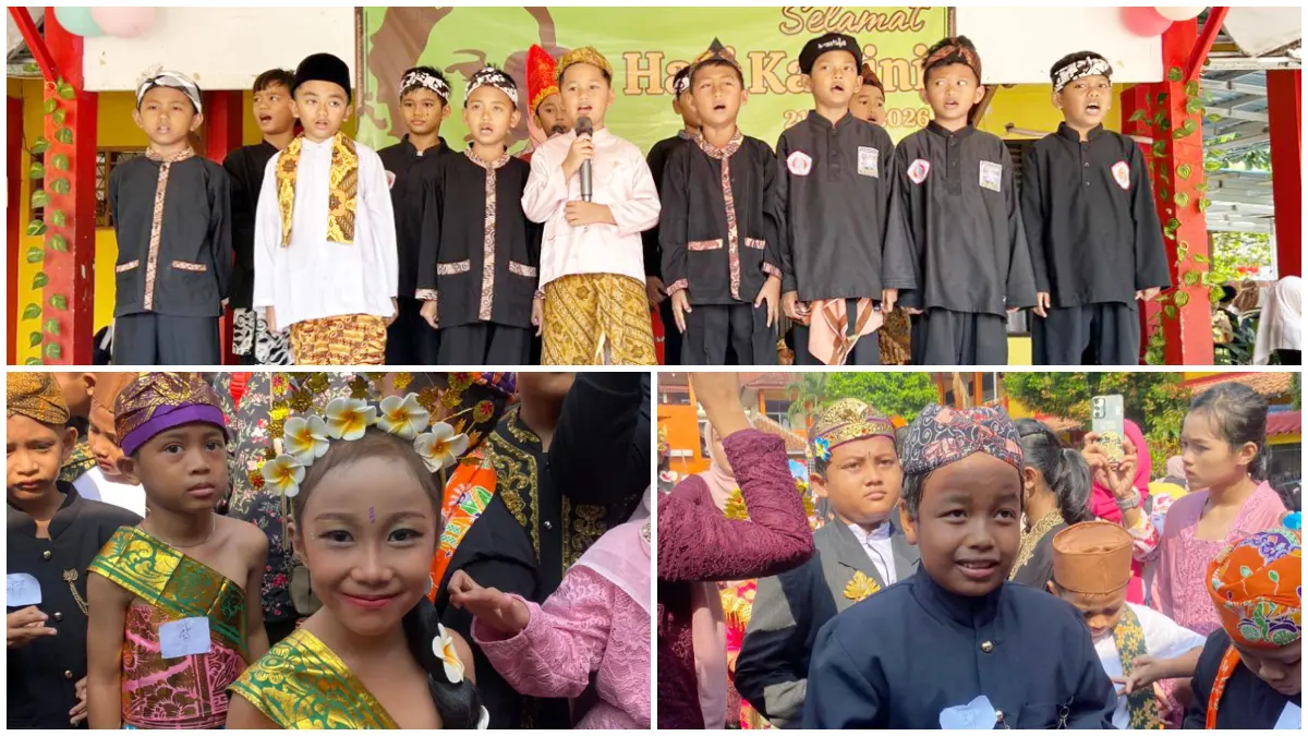 Suasana peringatan Hari Kartini di SDN Gunung Batu 1 Kota Bogor. 