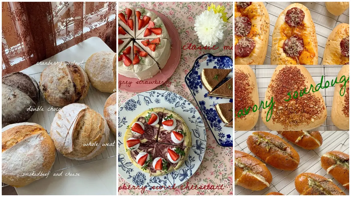 Aneka roti sourdough dengan ragi alami di Baked and Treats Bogor (Foto: Instagram @baked_and_treats)