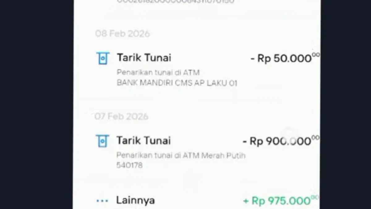 Ilustrasi penerimaan pencairan bansos tahap 2 2026 melalui KKS terbitan Bank Mandiri