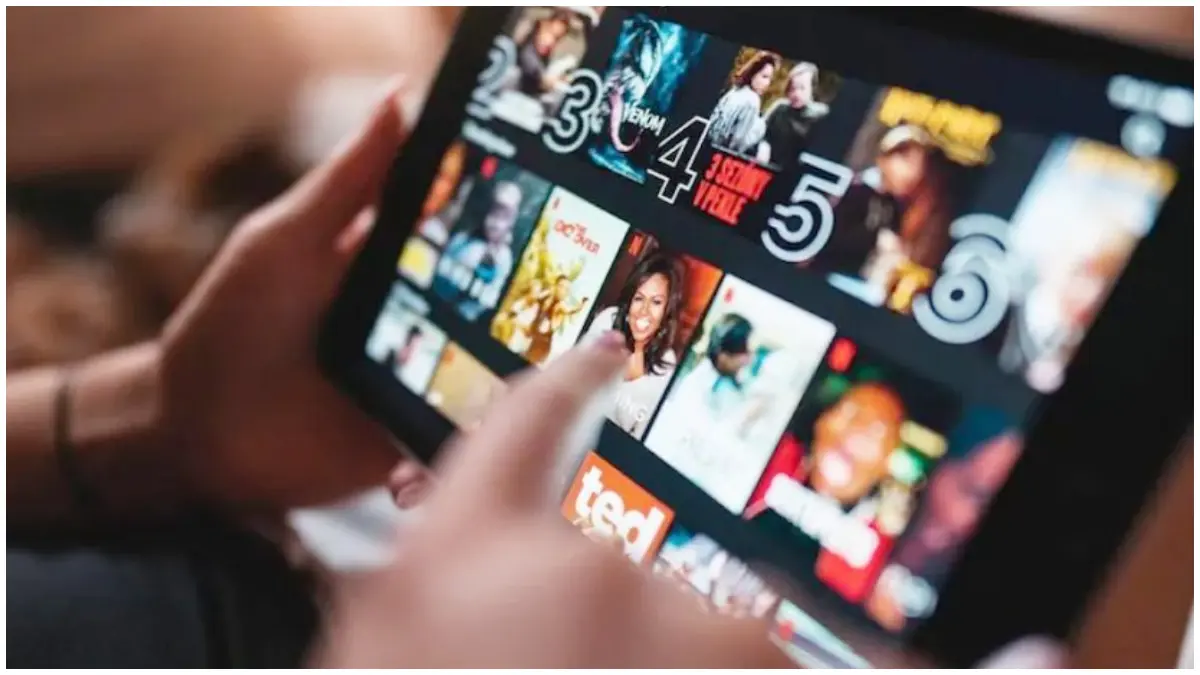 Ilustrasi platform film dan series.