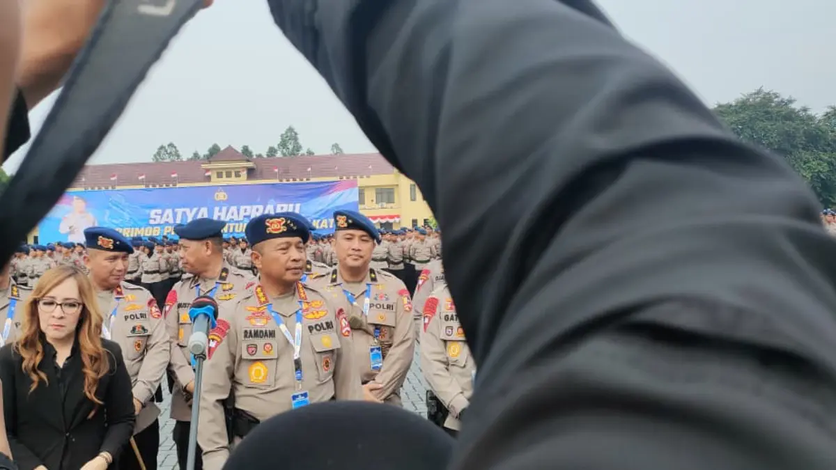 Komandan Korps (Dankor) Brimob Polri Komjen Ramdani Hidayat, saat memberikan keterangan. Foto: Fajar/Radar Bogor
