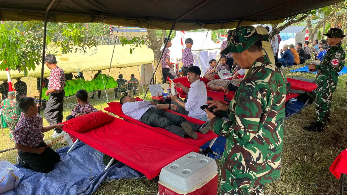 Pembukaan program TNI Manunggal Membangun Desa (TMMD) ke-128 Tahun Anggaran 2026 di Desa Banyuasih, Cigudeg, Rabu, 22 April 2026.
Foto: Septi N/Radar Bogor