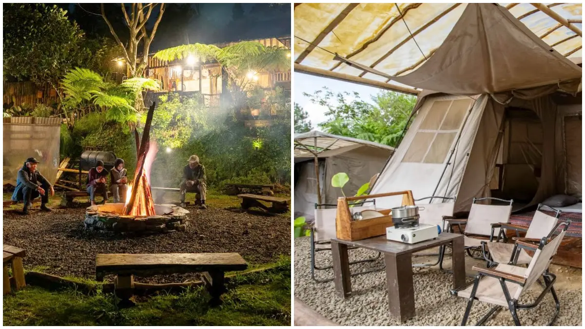Suasana hangat camping bersama keluarga di Adeka Camp Bogor (Foto: Instagram @adekacamp)