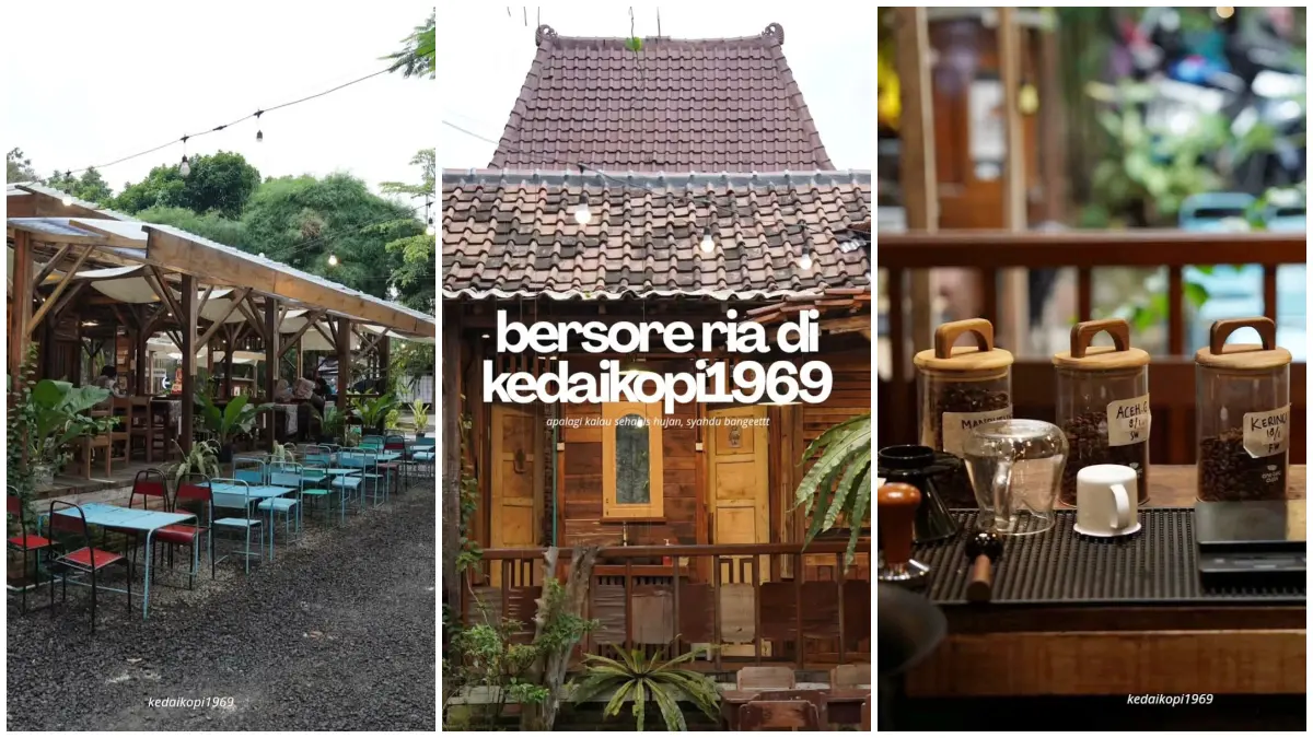 Suasana santai dengan nuansa vintage di Kedai Kopi 1969 Bogor (Foto: Instagram @kedaikopi1969)