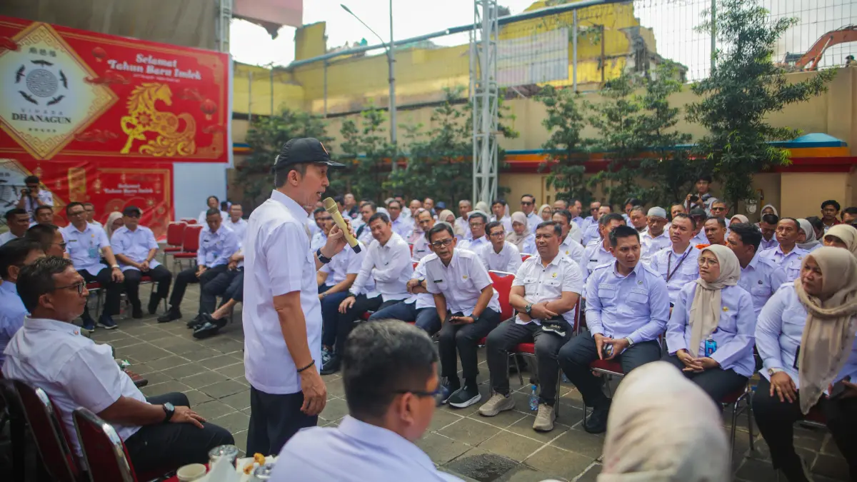 Wali Kota Bogor Dedie Rachim saat menyampaikan rencana fasilitas PSEL yang akan berlokasi di Galuga dan Kayumanis. Foto: Dok Pemkot Bogor