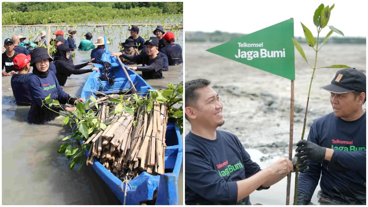  Kegiatan pelestarian lingkungan bertajuk Telkomsel Jaga Bumi Movement 