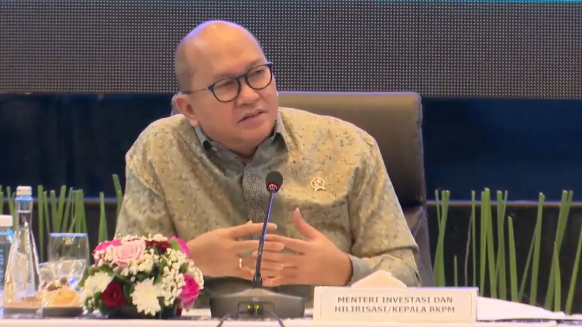Menteri Investasi/Kepala BKPM, Rosan Perkasa Roeslani dalam konferensi pers di Jakarta, Kamis 23 April 2026. (Dok. Badan Komunikasi Pemerintah/Bakom RI)
