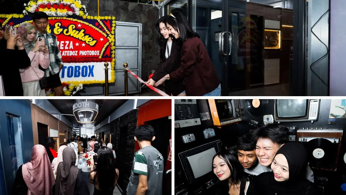 Pembukaan outlet Atedoz Photobooth di Taman Heulang Kota Bogor