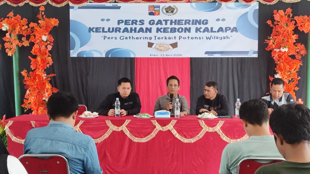 Press gathering digelar Kelurahan Kebon Kalapa, Kecamatan Bogor Tengah, Kota Bogor. (Fikri/Radar Bogor)