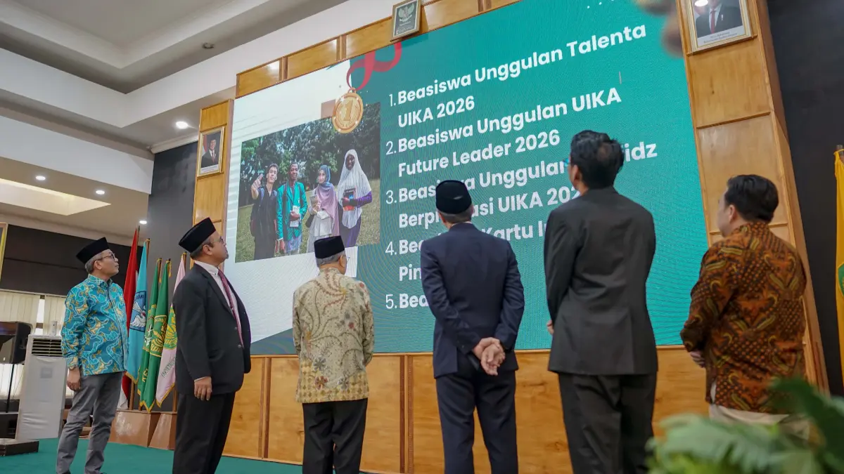 UIKA Bogor memperkenalkan 5 Program Beasiswa Unggulan tahun 2026.(Dok. UIKA)