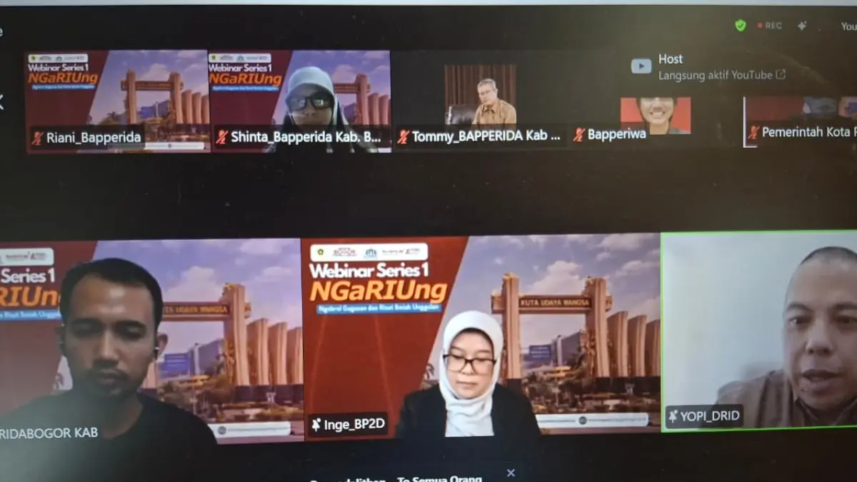 Webinar NGaRIung digelar Bapperida Kabupaten Bogor. (Billy/Radar Bogor)