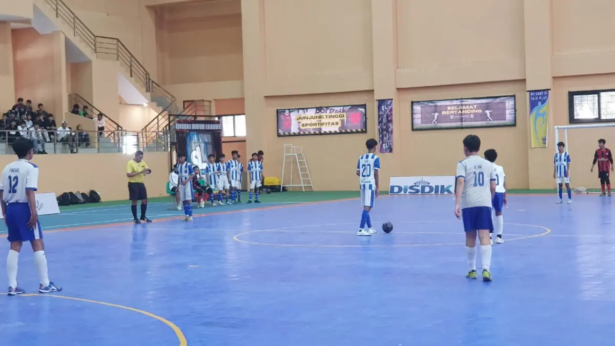 Para pelajar saat mengikuti turnamen Satria Super League yang digelar BNN Kabupaten Bogor.(Billy/Radar Bogor)
