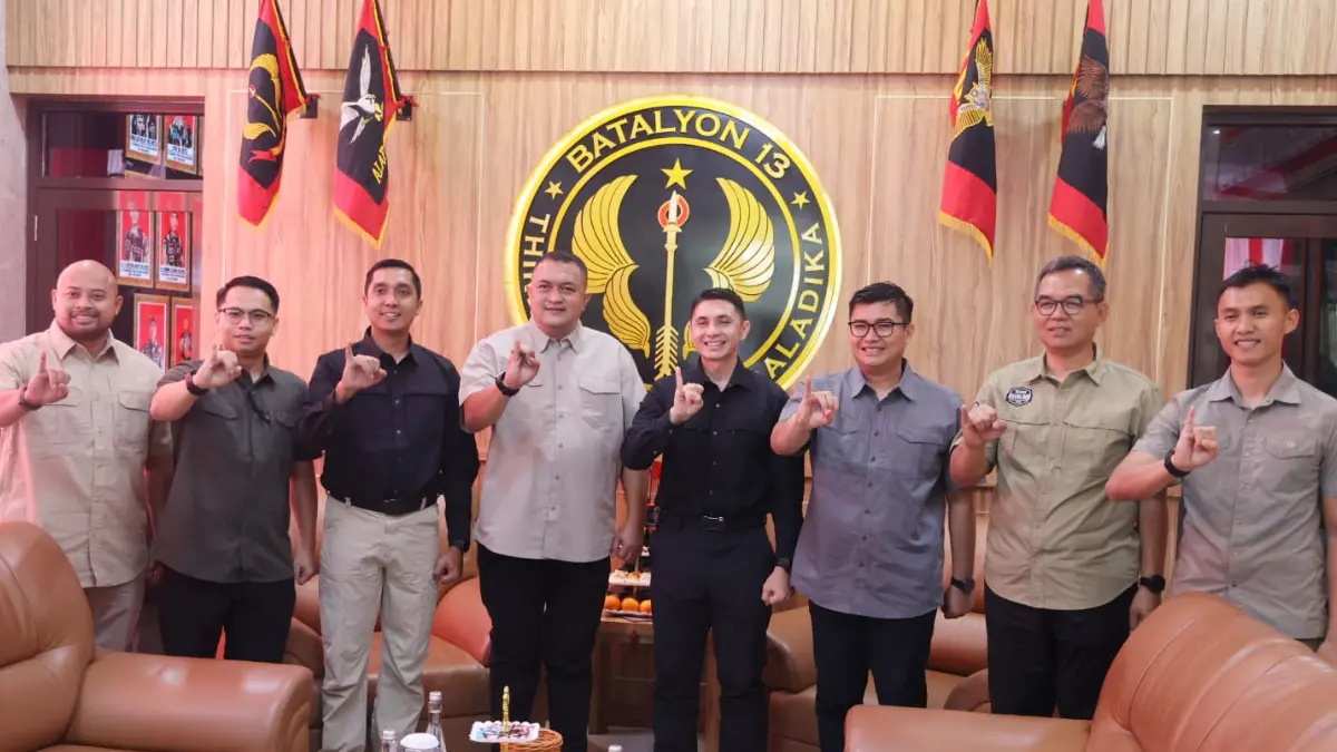 Bupati Bogor&nbsp;Rudy Susmanto menghadiri syukuran Hari Ulang Tahun ke-74 Kopassus di Batalyon 13 Grup 1 Kopassus Sabtu, 25 April 2026. (Dok. Diskominfo Kabupaten Bogor)