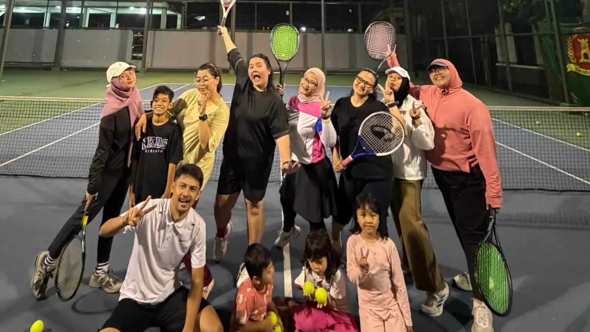 Salah satu komunitas tenis yang ada di Bogor. Foto: Dok Kumpora Club