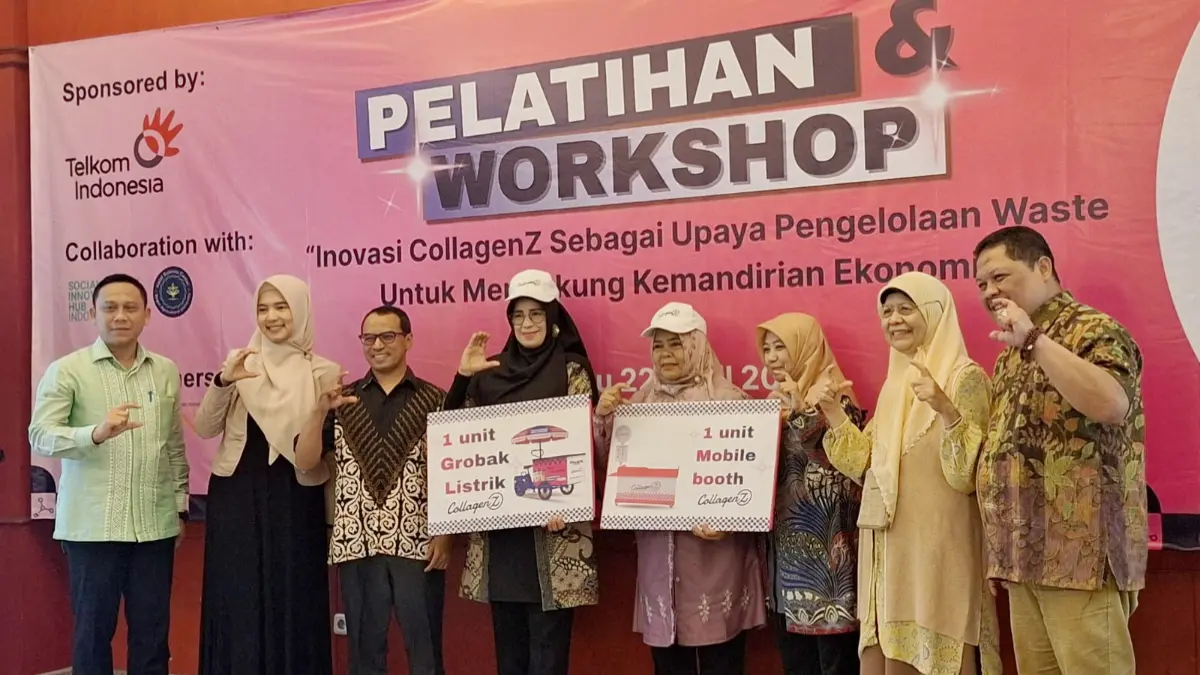 Wworkshop pengolahan dan pemasaran Collagen Z berbahan hasil samping perikanan di Bogor. (Dede/Radar Bogor)