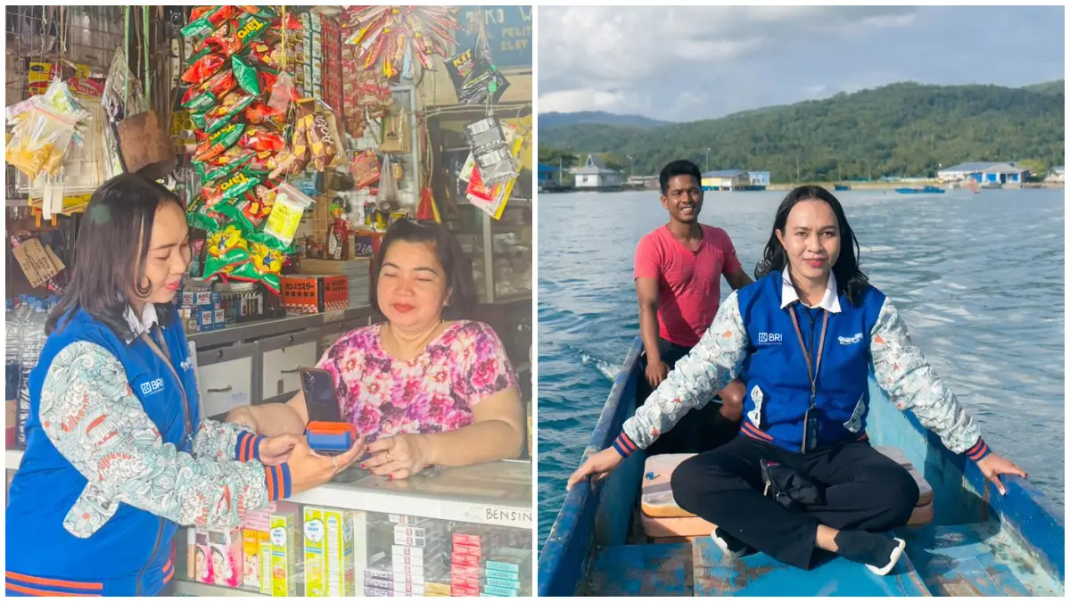 Hany Dwiningsih Ubro, Mantri BRI yang bertugas di Kepulauan Kei Besar, Maluku Tenggara.