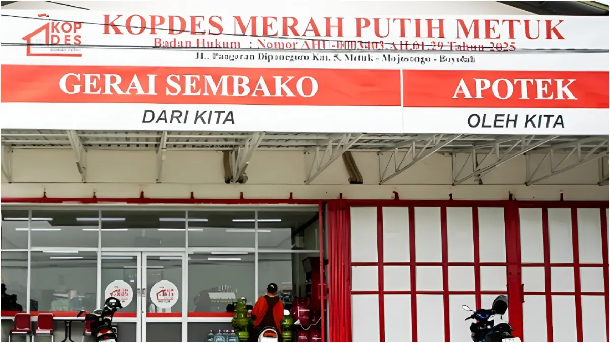 Ilustrasi salah satu gerai Koperasi Desa. (Foto: Instagram @berkarirofficial dan Instagram @gerindra)