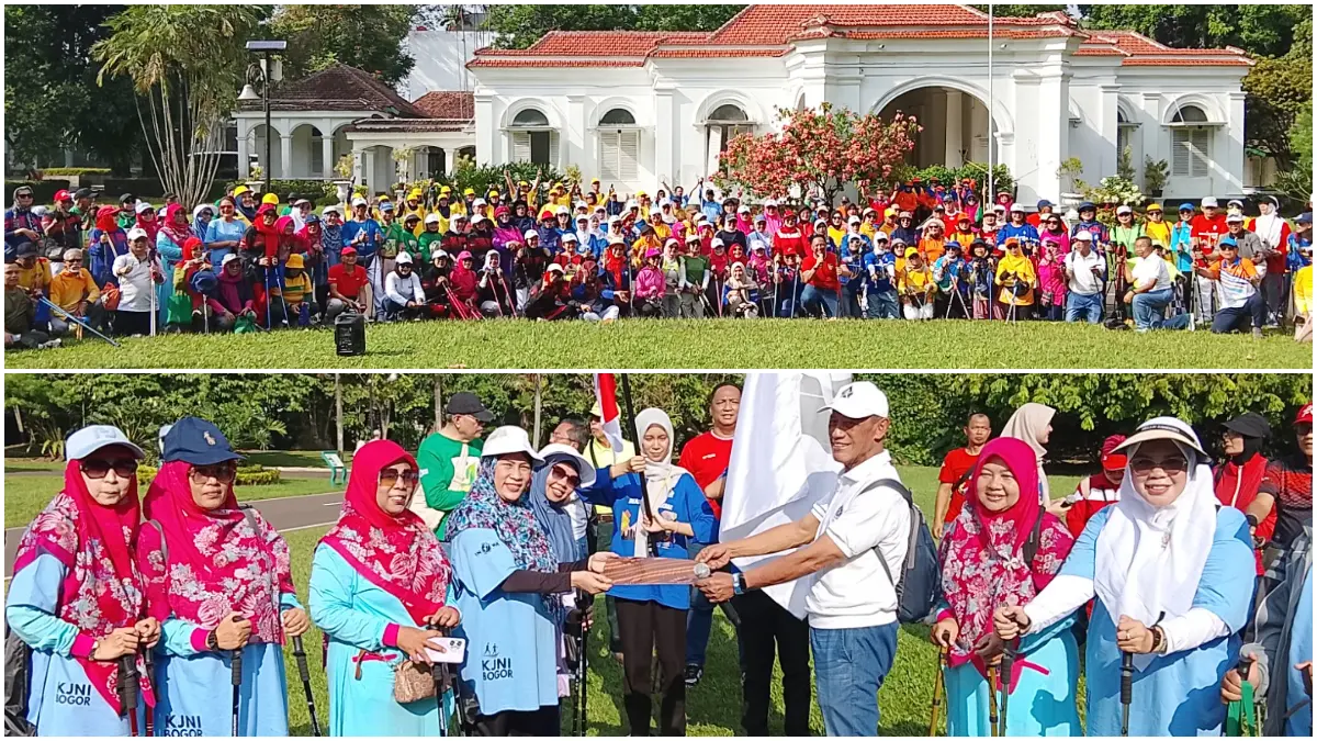 Pengurus BPC KJNI Bogor Raya resmi dikukuhkan dalam rangka peringatan hari jadi ke-7 Komunitas Jalan Nordic Indonesia di Kebun Raya Bogor dan diikuti ratusan peserta dengan agenda jalan Nordic bersama. (Dok. KJNI)