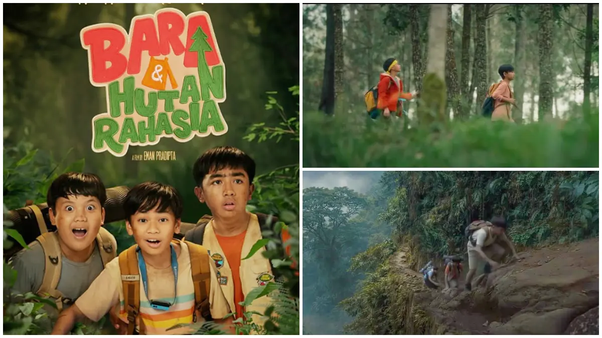 Petualangan bara di hutan bersama teman-temannya di Film Bara dan Hutan Rahasia.&nbsp; (Foto : Instagram @petualangan.bara)