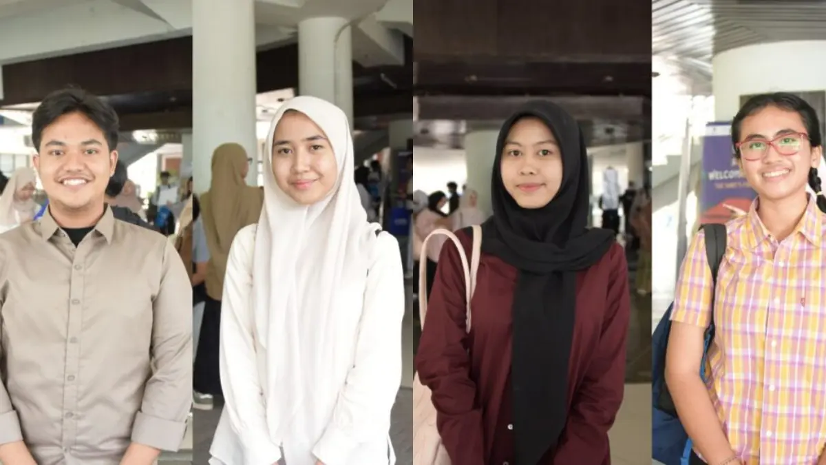 Para peserta UTBK-SNBT dari berbagai sekolah di IPB.  (Foto: IPB)