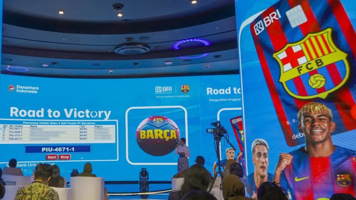 BRI menggelar pengundian Program BRI Debit FC Barcelona di Kantor Pusat BRI, Jakarta, pada 28 April 2026. (Dok. BRI)
