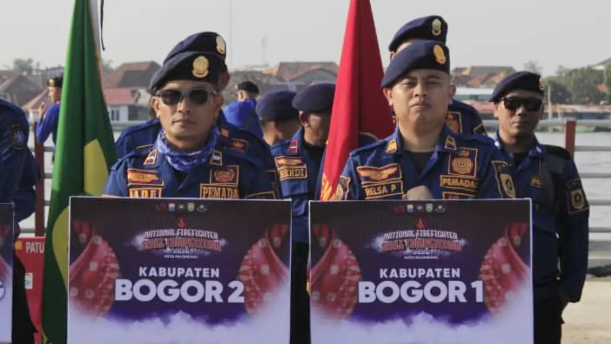 Dua tim Damkar Kabupaten Bogor dengan jumlah 16 personel mengikuti NFSC di Kota Palembang, (Dok. Damkar Kabupaten Bogor)