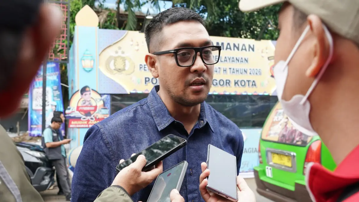 Ketua Komisi II DPRD Kota Bogor, Achmad Rifki Alaydrus saat menyampaikan keterangan. (Humas DPRD Kabupaten Bogor)