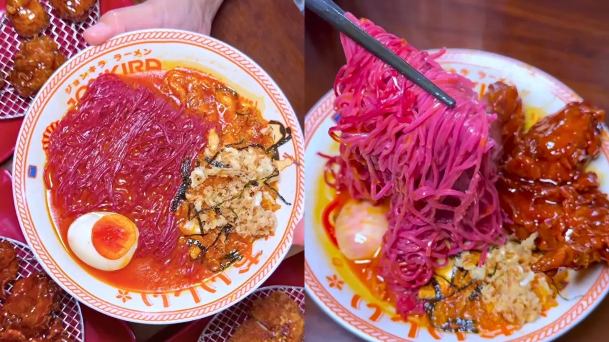 Mie Ramen Pedas Jonkira Level 100 bikin banyak pecinta Korean Food keringetan (Instagram @cemalcemilbogor)