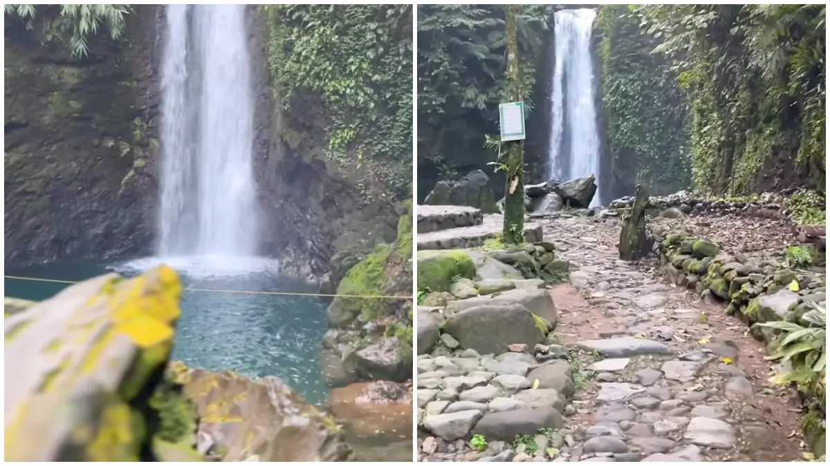 Pemandangan Curug Kondang Pamijahan Bogor. (Foto : Instagram @hadjukemal)