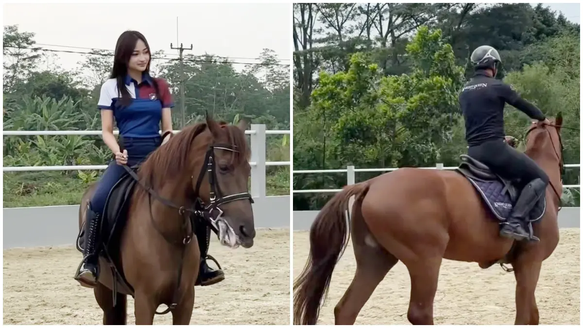 Aktivitas berkuda di Avalon Stable kawasan Ah Poong Sentul Bogor. (Foto: Instagram @bogorkeun)