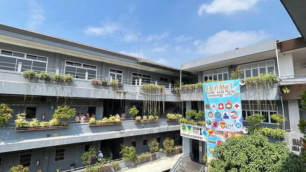 Kondisi terkini SMAN 1 Kota Bogor yang ditunjuk sebagai Sekolah Maung. (Foto : Fauzan/Radar Bogor)