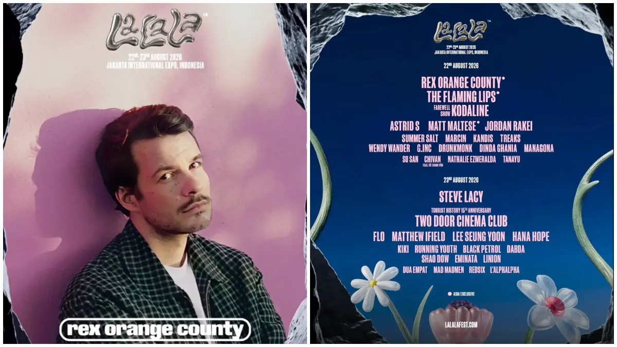 Penyanyi Rex Orange County yang dipastikan tampil dalam LaLaLa Festival 2026 di Jakarta. (Foto: Instagram @lalala.fest)