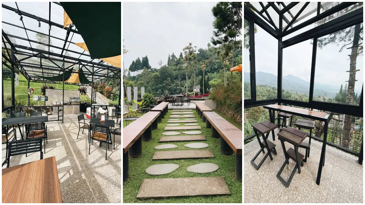 Suasana Hurasa Cafe di kawasan Puncak, Bogor. (Foto: Instagram @bogorcoffeeplace)