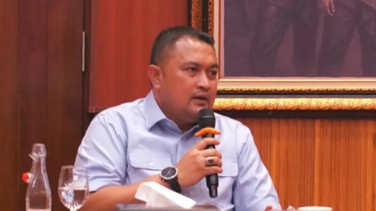 Bupati Bogor Rudy Susmanto menyampaikan terkait pengelolaan sampah di TPA Galuga. (Dok. Diskominfo Kabupaten Bogor)