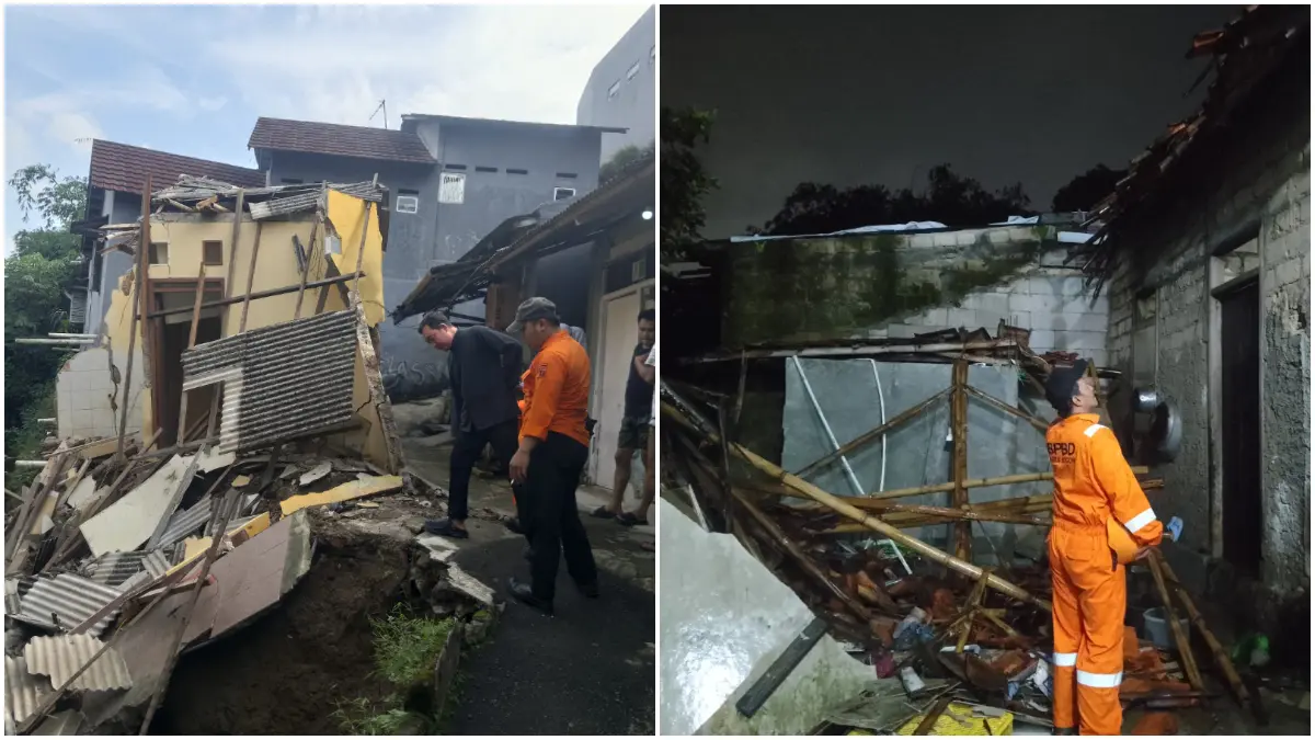Sejumlah bencana terjadi di Kota Bogor saat hujan deras disertai angin kencang, Kamis, 30 April 2026. (Dok. BPBD Kota Bogor)