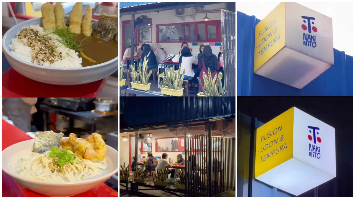 Menu udon dan suasana makan di Nakinito Bogor (Foto: Instagram @nakinito)