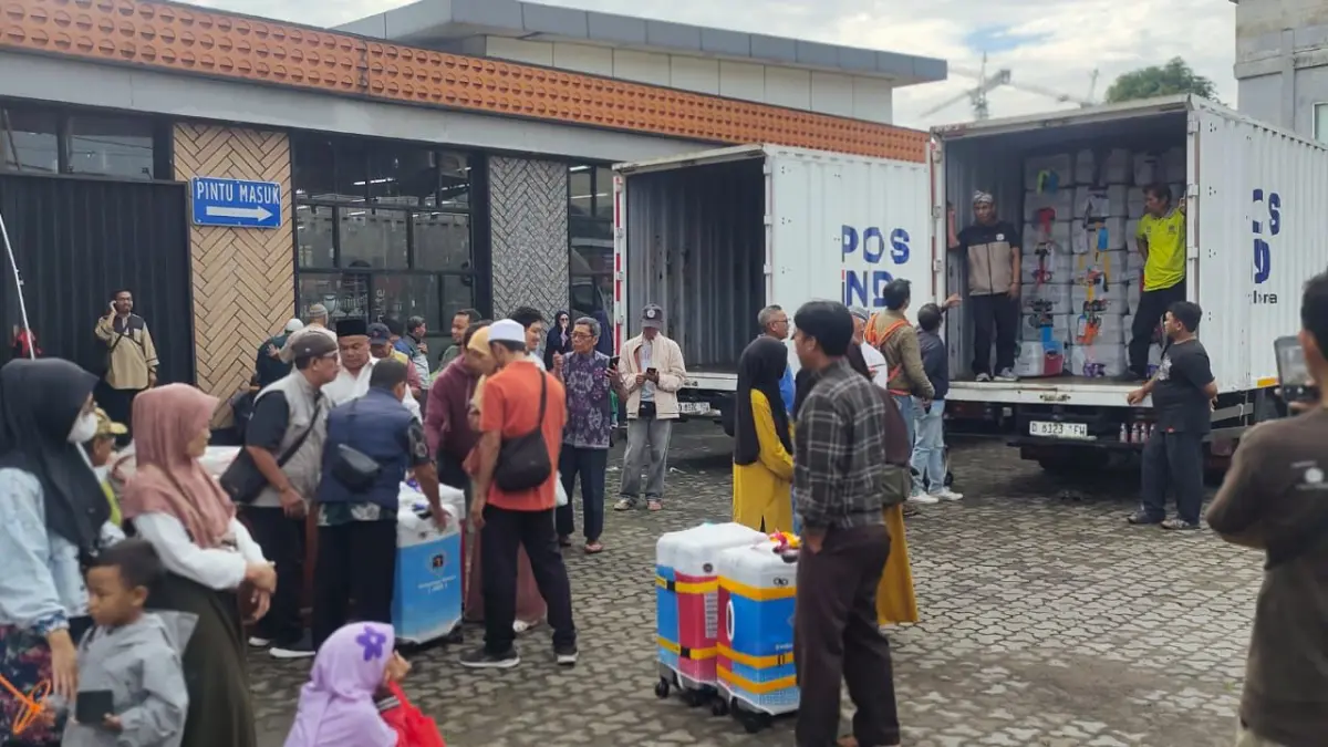 Pengumpulan Koper para Calon Jemaah Haji Kota Bogor. (Foto : Kemenhaj for Radar Bogor)