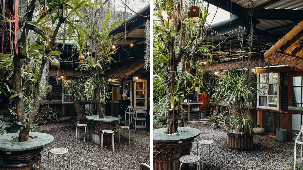 Suasana Hadiqa Secret Garden dengan konsep taman asri dan tempat duduk yang nyaman di Kota Bogor. (Foto: Instagram @archethics)