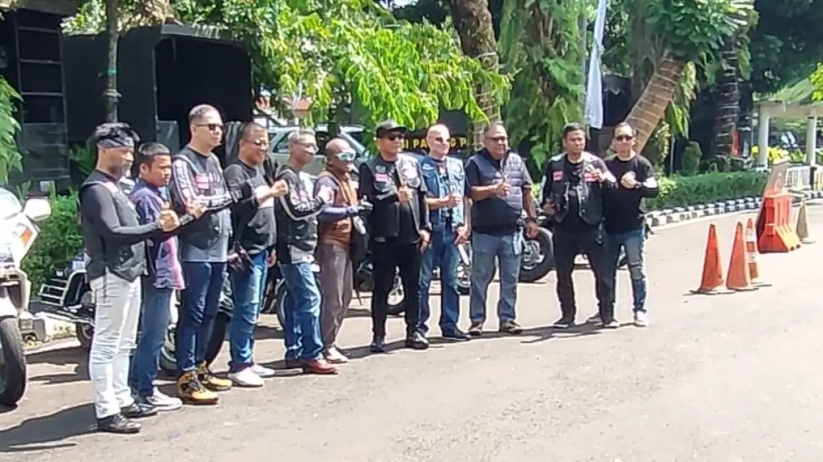 Suasana riding bareng HUT ke-27 Kota Depok Jumat, 1 Mei 2026. (Fajar/Radar Bogor)