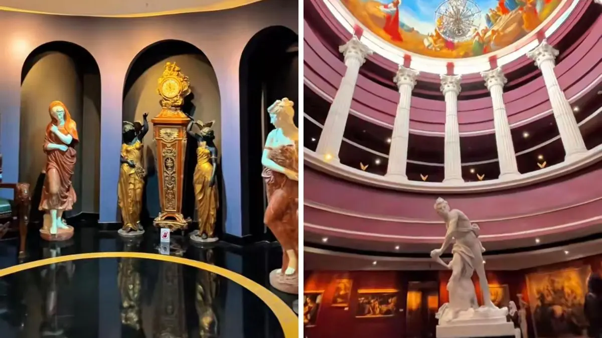 Galeri Sophilia dengan beragam seni. (Foto: Tiktok @aurelnavira)