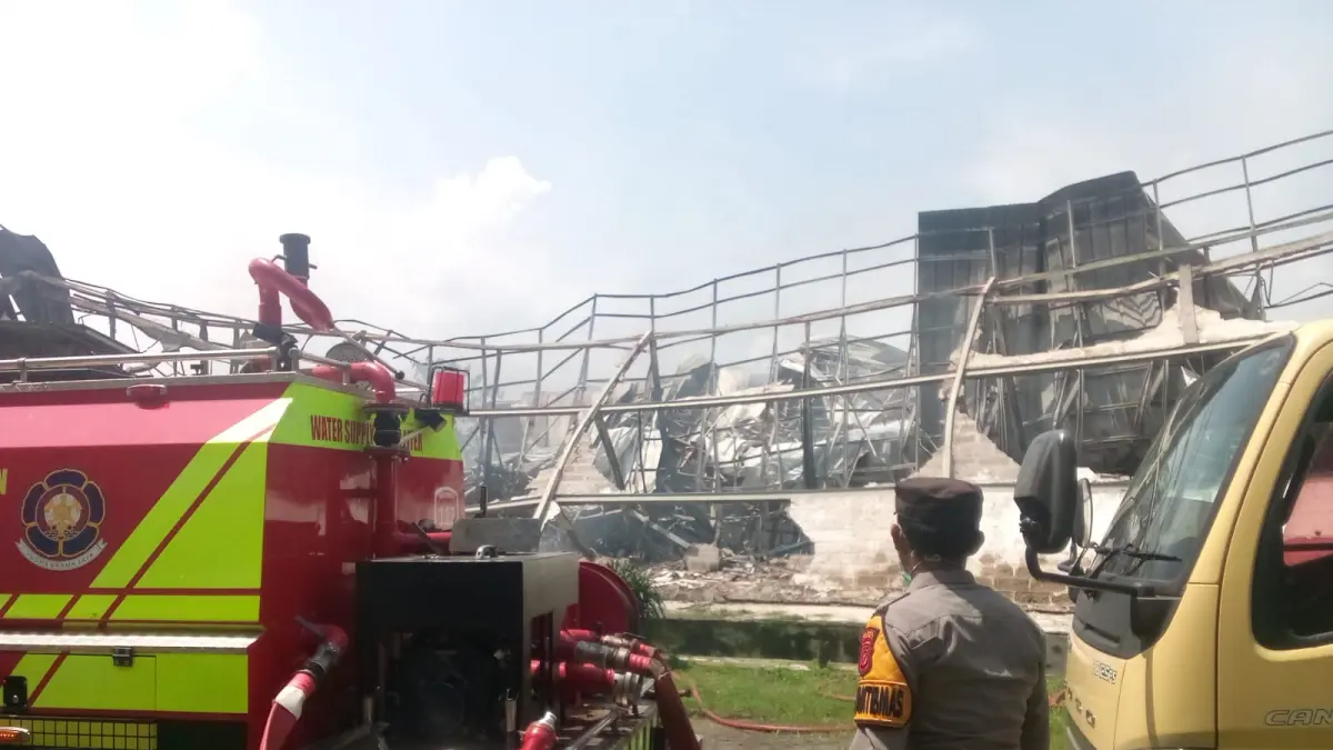 Kondisi peternakan di Ciseeng Bogor usai kebakaran, (Foto : Kapolsek for Radar Bogor)