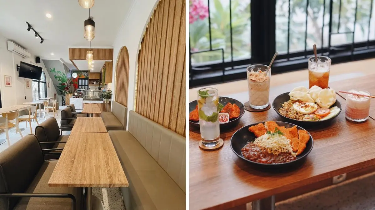 Suasana area dalam No.on Cafe dengan konsep tempat duduk dan ruang kerja di Kota Bogor. (Foto: Instagram @bogorcoffeeplace)