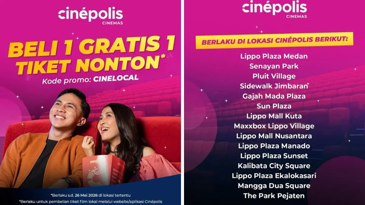Unggahan promo dari Cinepolis Indonesia