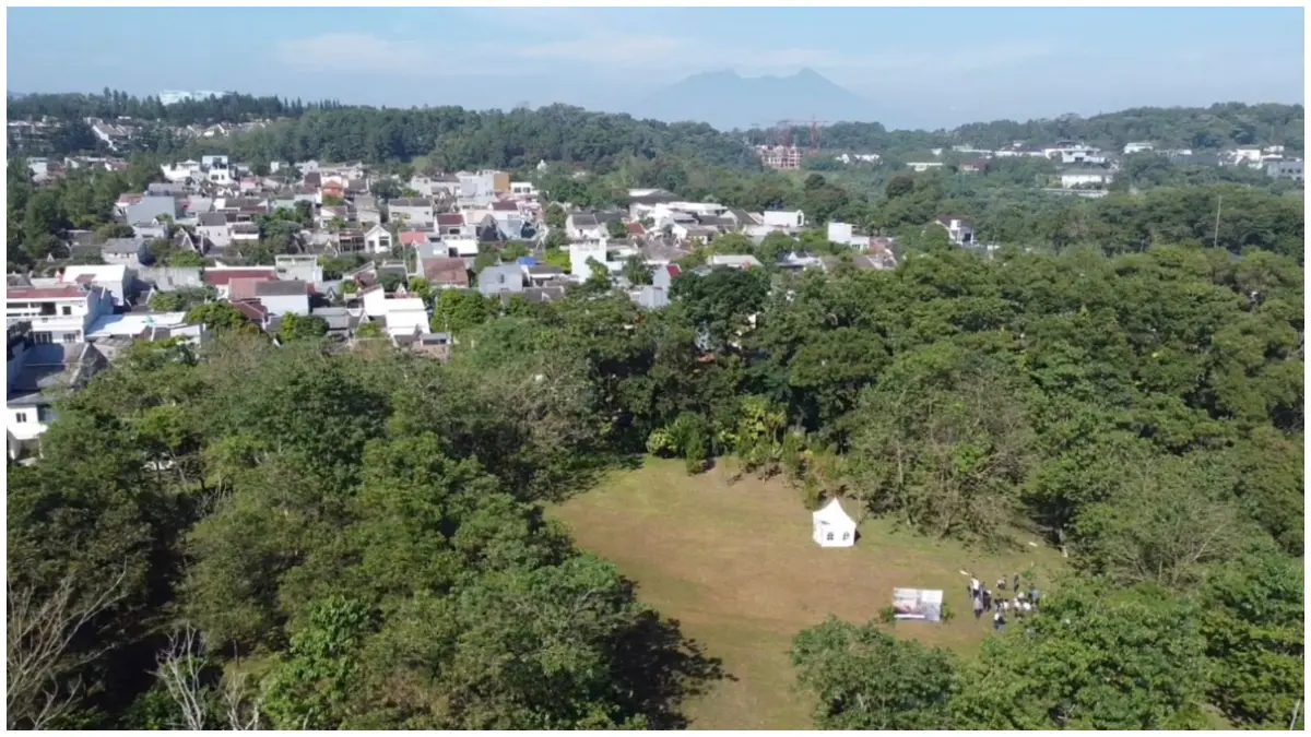 Lokasi penebangan pohon di kawasan Vepasamo, Cluster Venesia Sentul City.