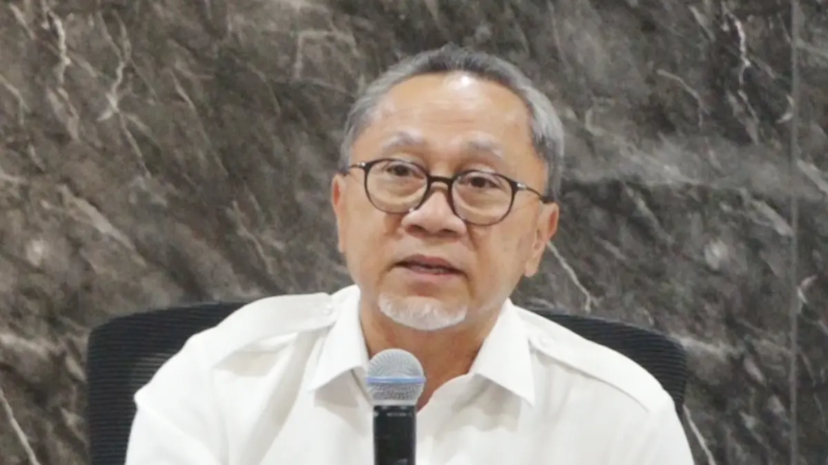 Menteri Koordinator Bidang Pangan Zulkifli Hasan saat konferensi pers di Jakarta, Senin, 4 Mei 2026. (Badan Komunikasi Pemerintah/Bakom RI)