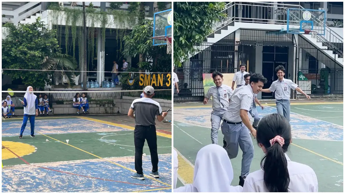 Siswa SMAN 3 Kota Bogor saat mengisi waktu luang tanpa handphone. (Foto : Fauzan/Radar Bogor)
