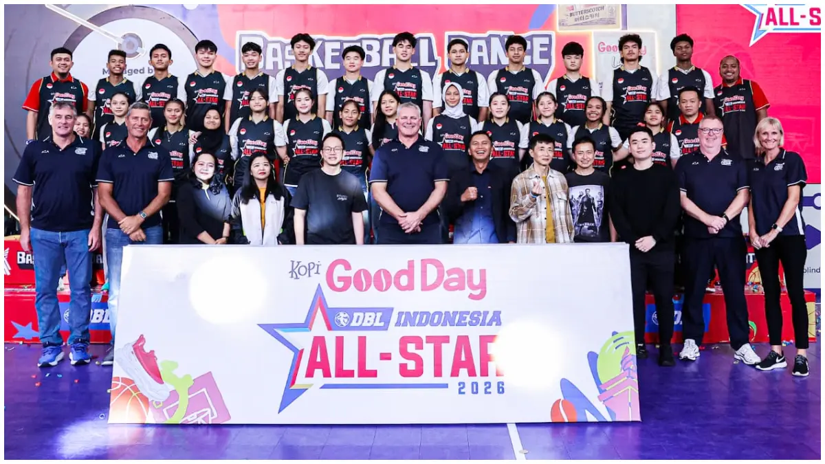 Skuad Kopi Good Day DBL Indonesia All-Star 2026. Salah satunya siswa SMAN 5 Kota Bogor.