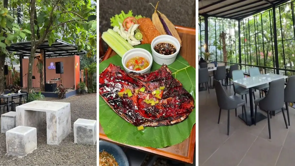 Rahang tuna jumbo di tengah suasana hutan jati Elana Coffee and Kitchen (Foto: Instagram @nadi_ngopi)